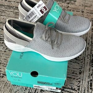 Skechers Light Gray Slip-On Shoes